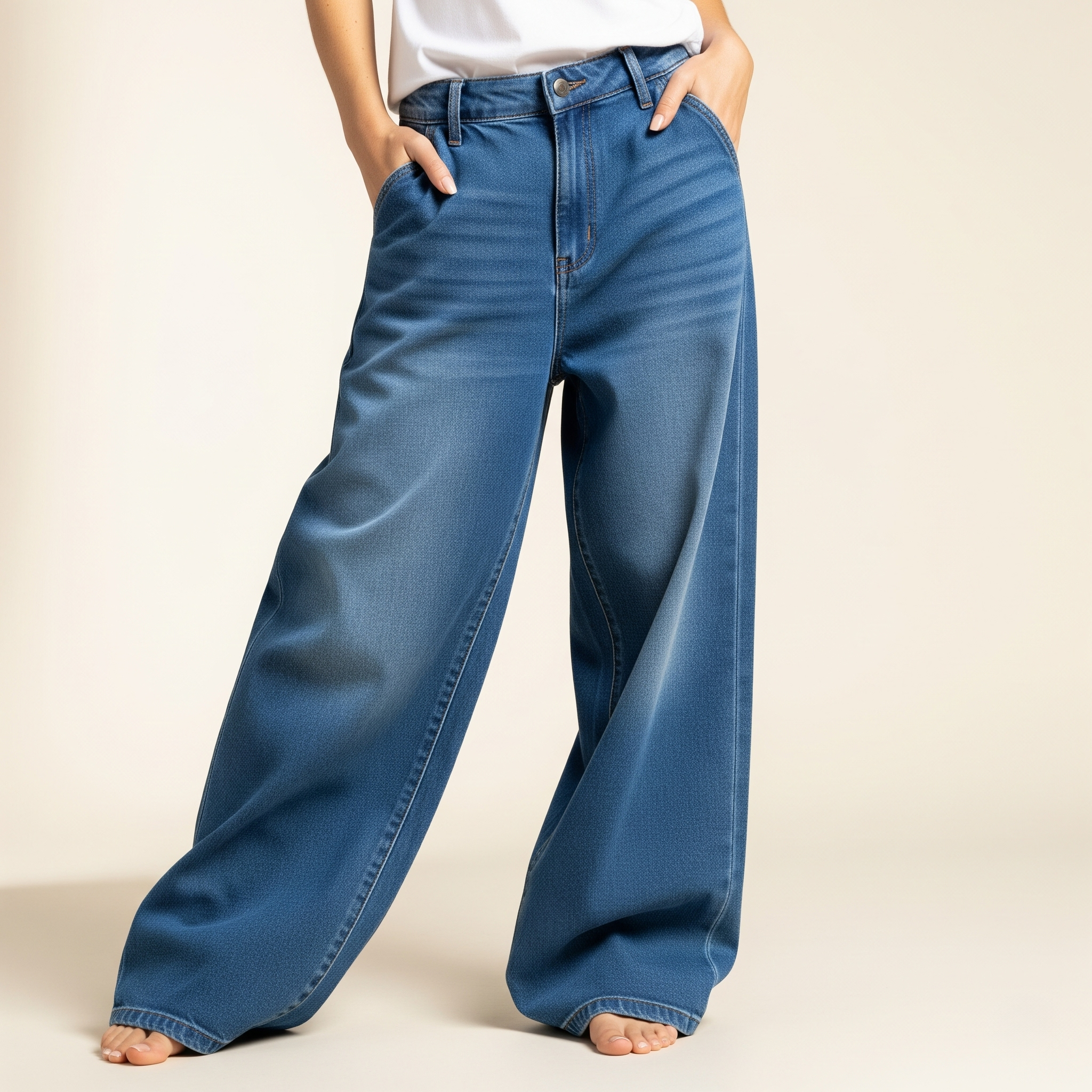 키 160cm 바지 사이즈, 청바지 허리 단면 재는 법