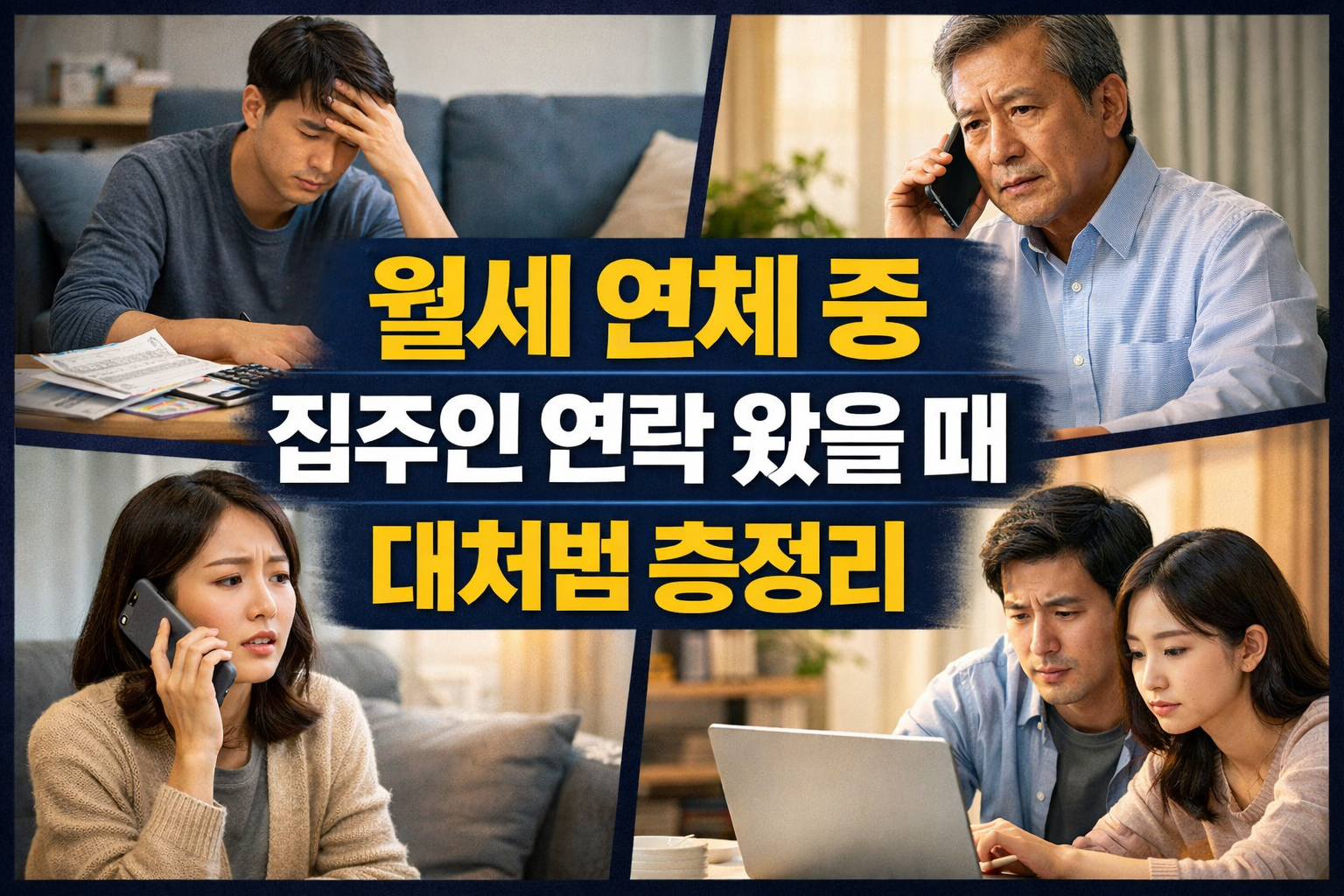 월세 연체 중 집주인 연락 왔을 때