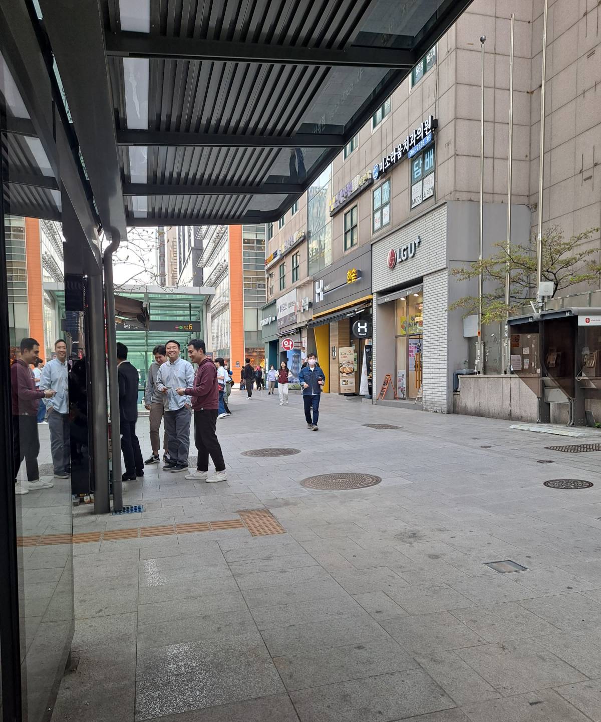 9100번 강남역 모습