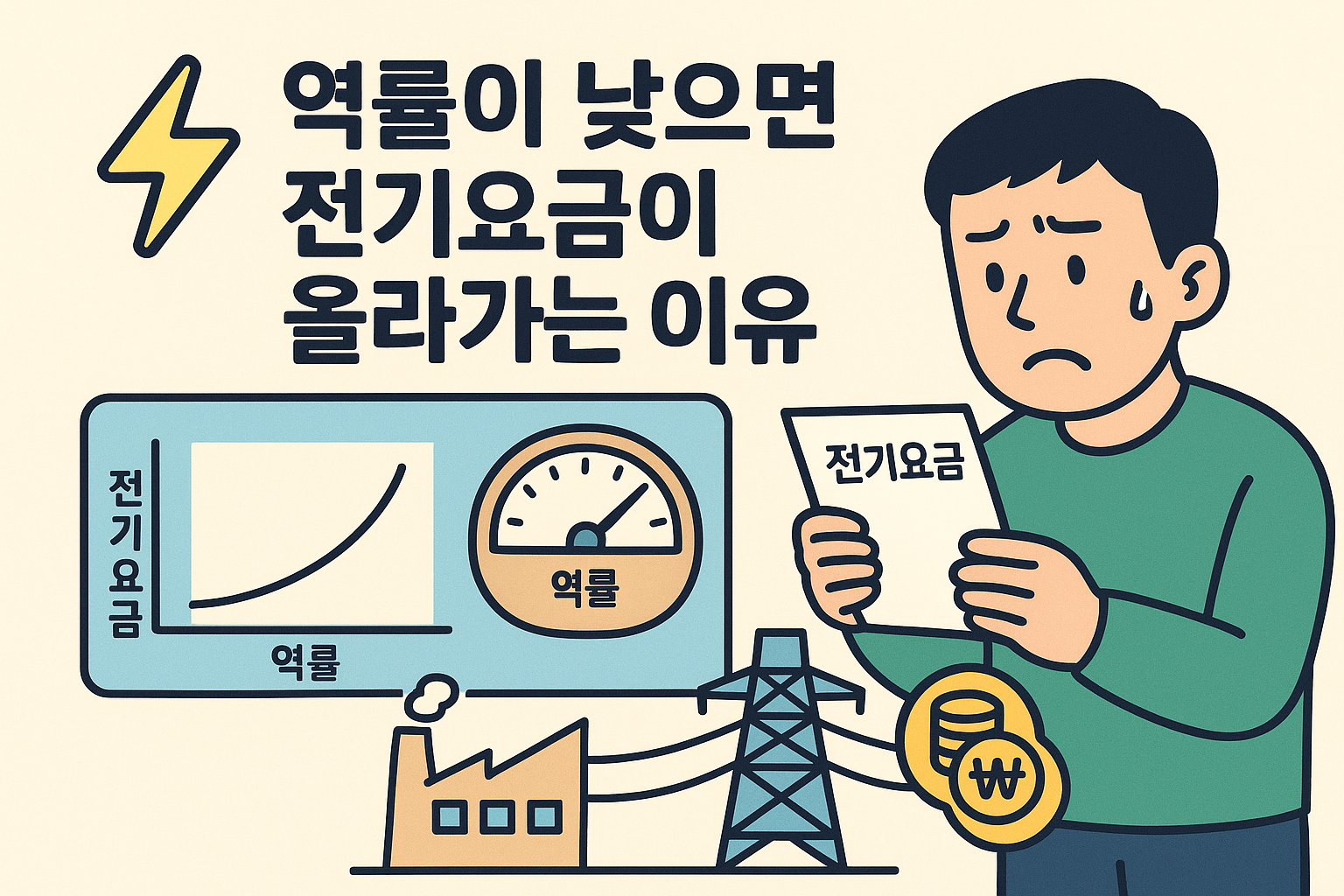 역률이 낮으면 전기요금이 올라가는 이유