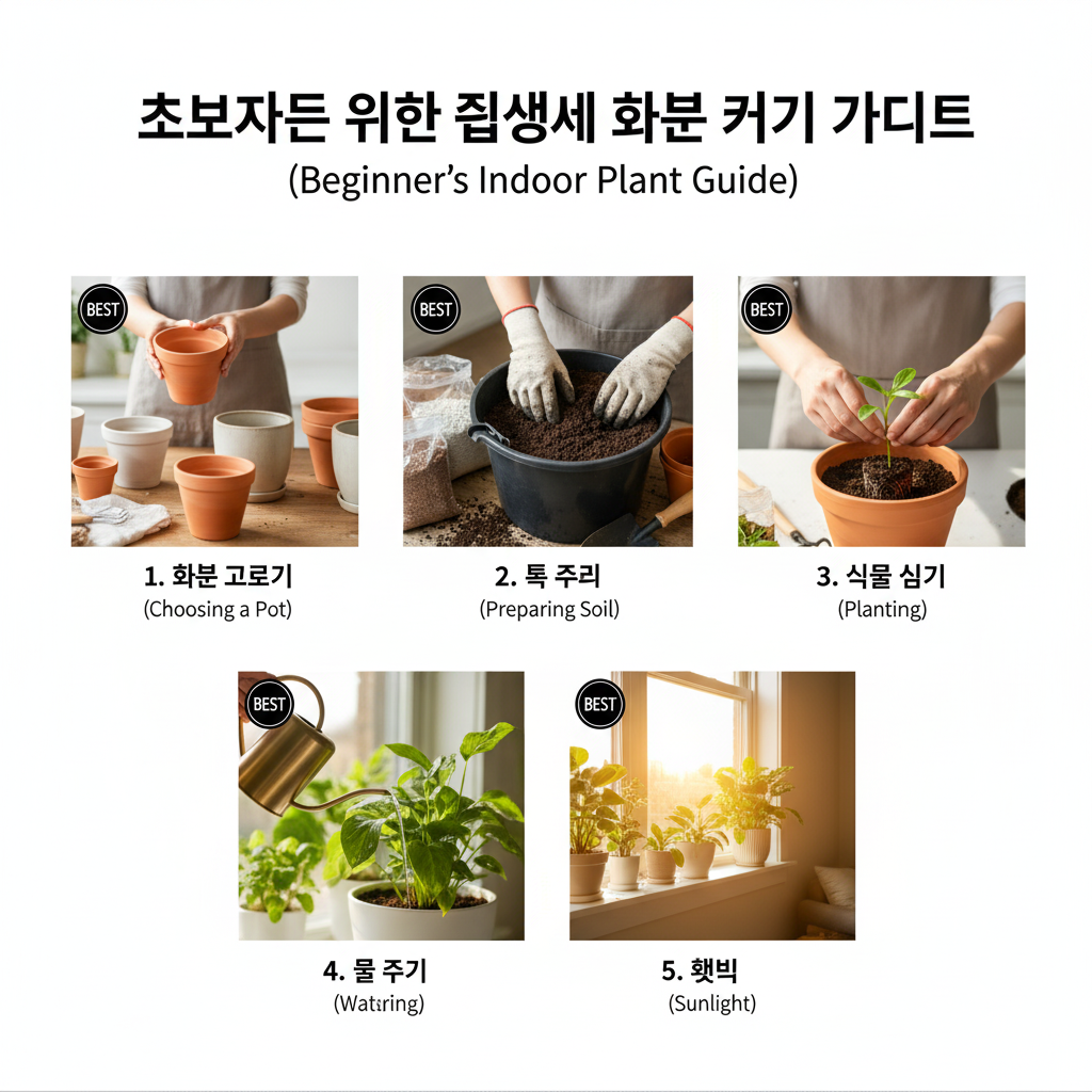 초보자를 위한 집에서 화분 키우기 가이드