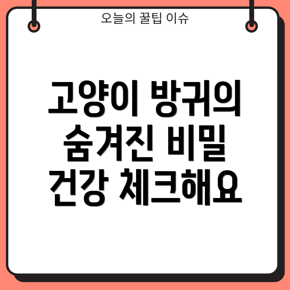 고양이 방귀 냄새