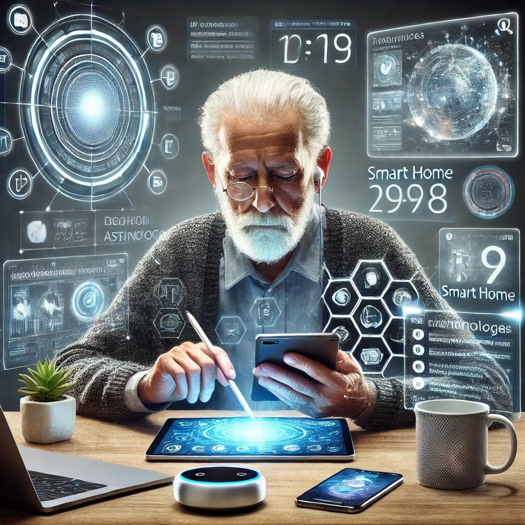 기술 변화의 시대에 적응하는 노인