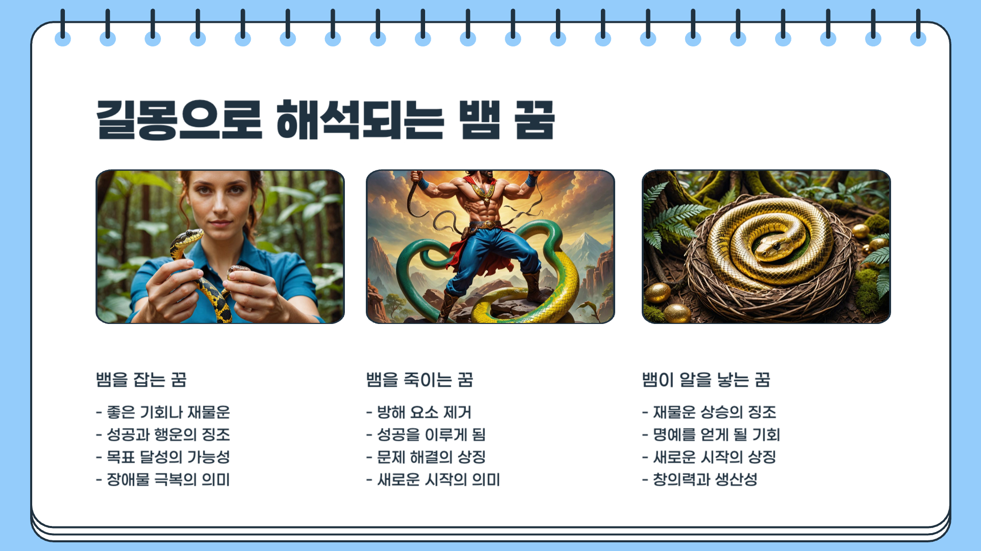 뱀 꿈해몽
