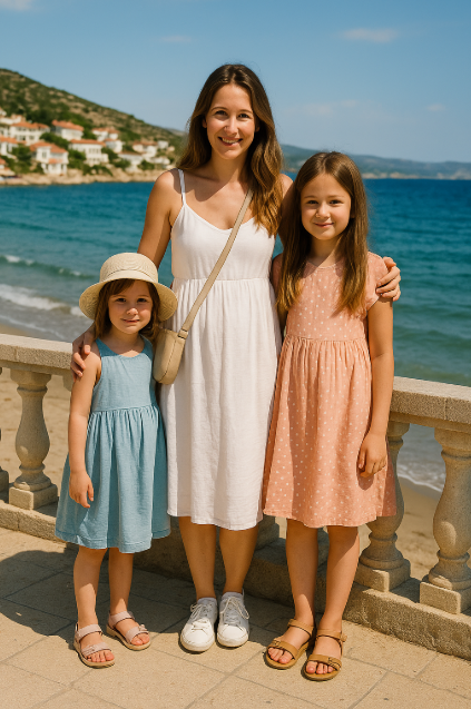 튀르키예 체스메 아이들과 여행사진