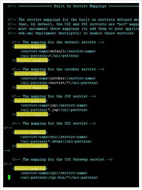 web.xml 스크린샷