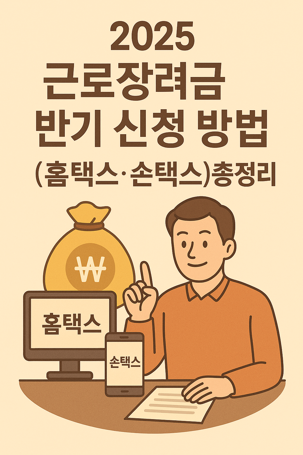 근로장려금 반기 신청 방법 (홈택스·손택스)