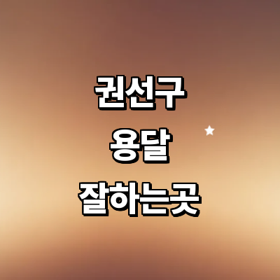 수원 권선구 용달