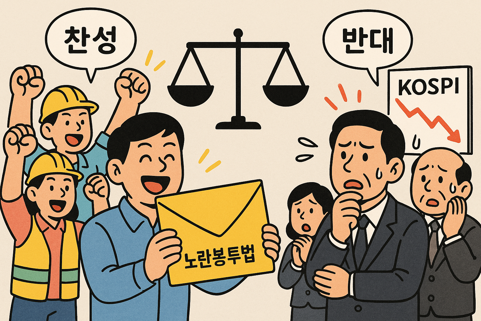 노란봉투법 찬반 논란, 코스피·기업 현장 반응 종합