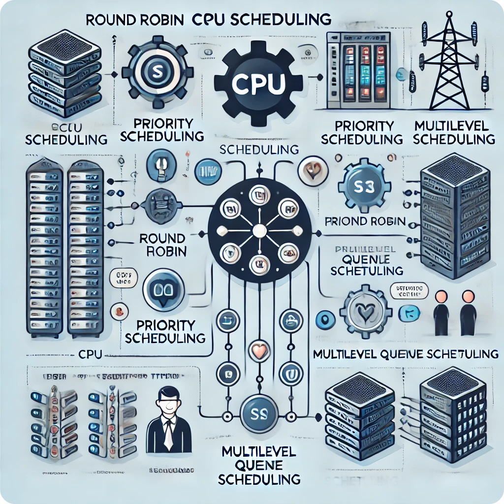 CPU 스케줄링을 설명하는 이미지