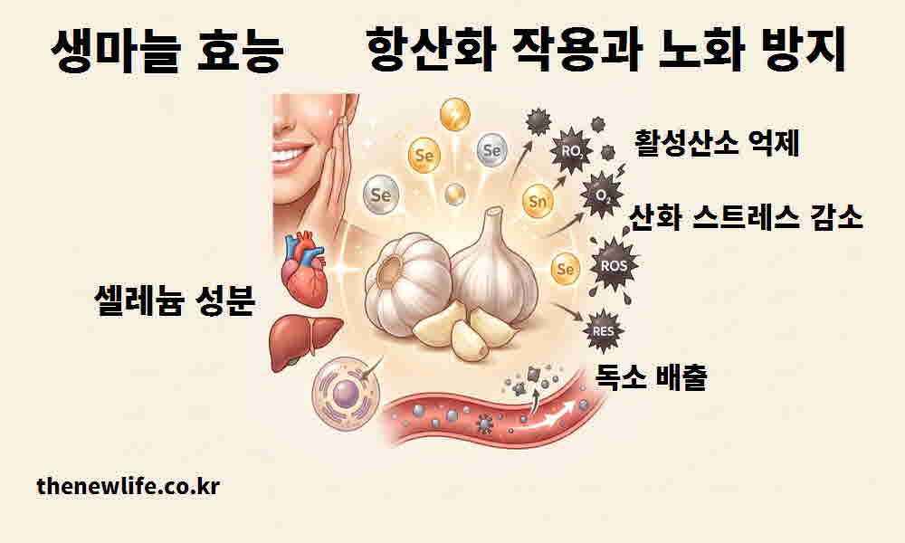 생마늘 효능 항산화 작용 노화 방지