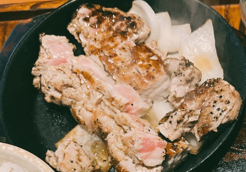 후쿠오카 토이치 돼지 스테이크