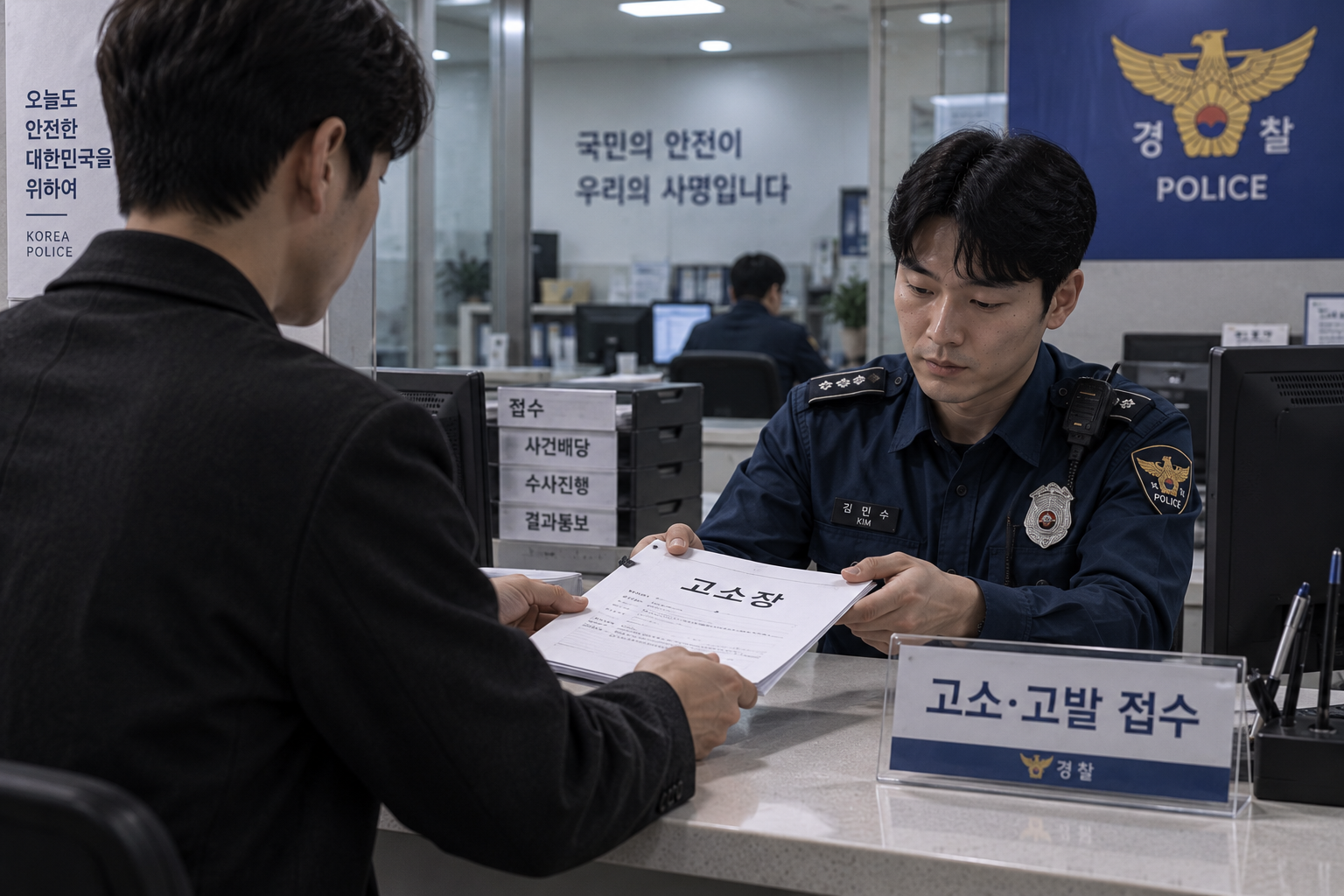 고소장을 내는 사람, 고소장을 받는 경찰