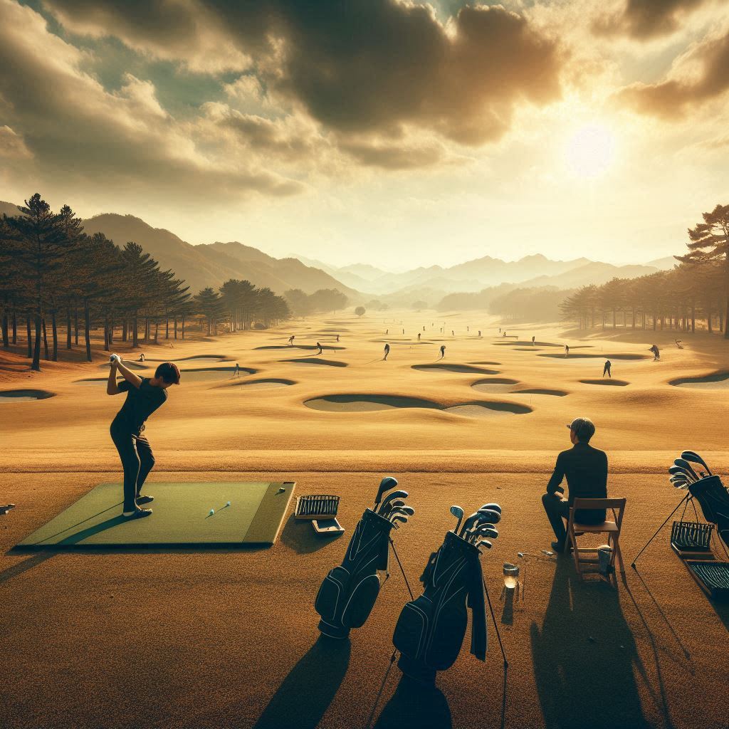 실외골프연습장 배경