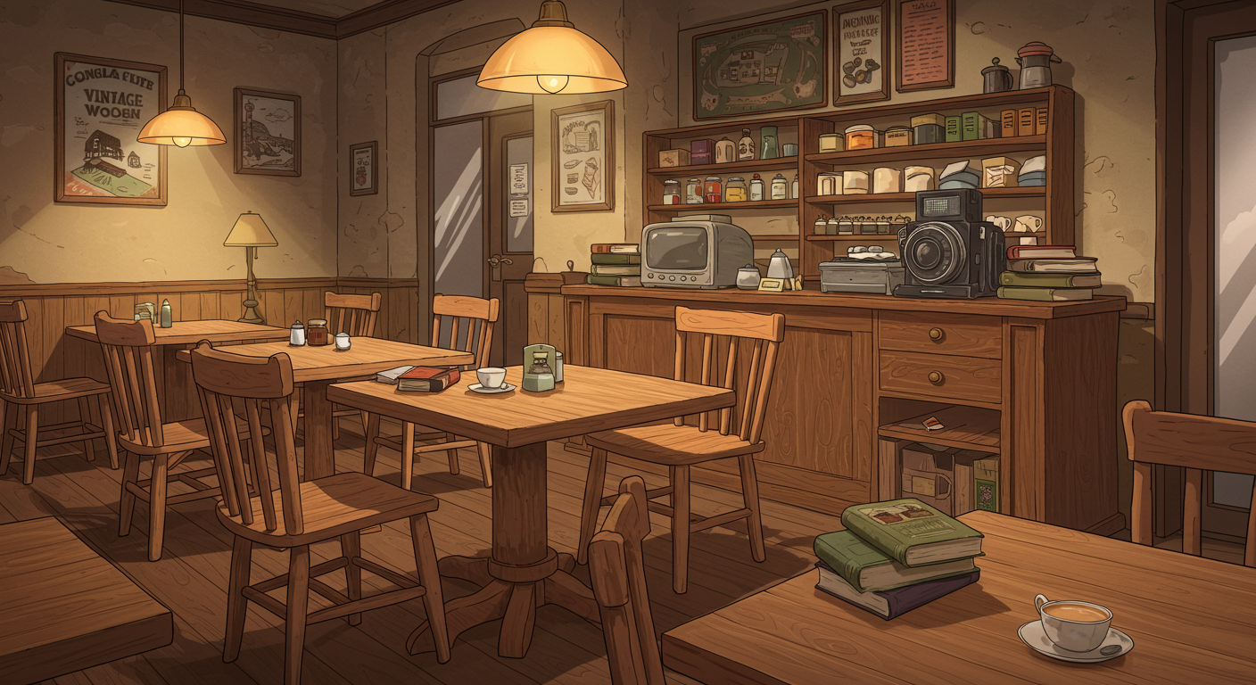 빈티지한 나무 가구와 아날로그 감성이 가득한 동래 빈티지 나무 카페