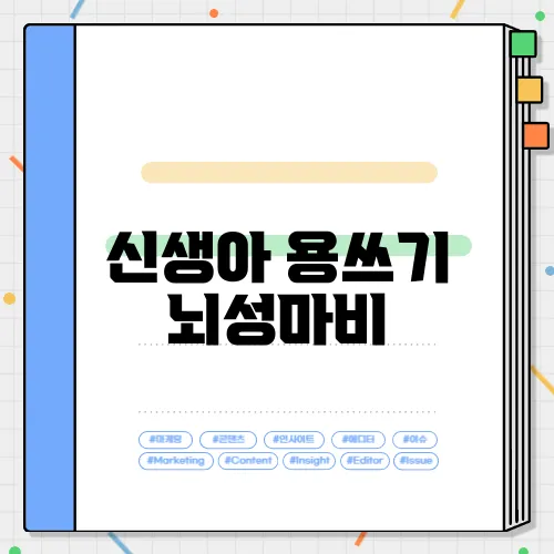 신생아 용쓰기 뇌성마비