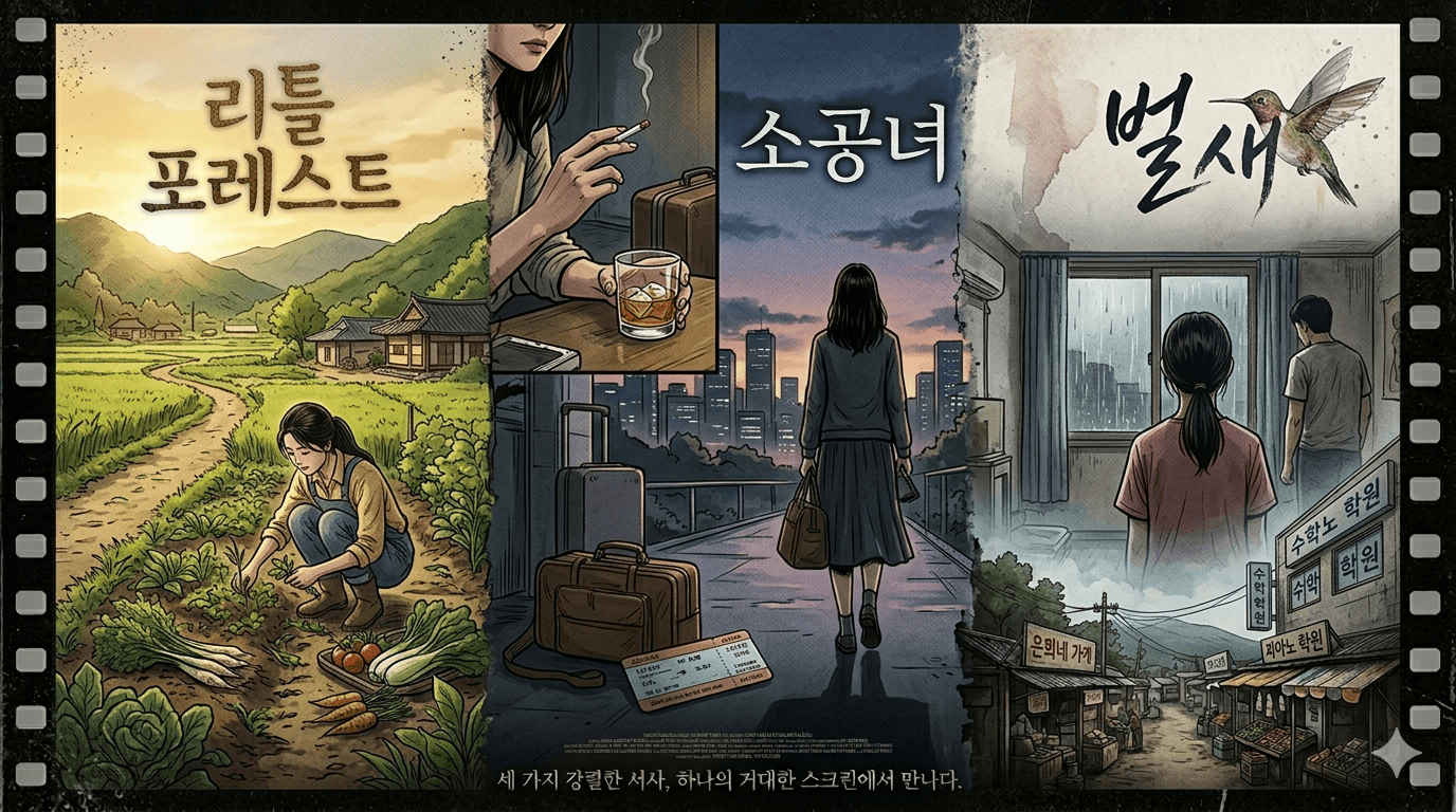 리틀포레스트, 소공녀, 벌새 영화 포스터
