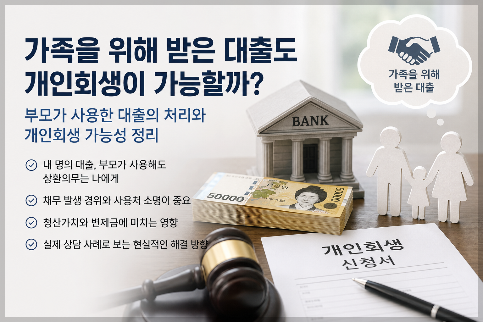 가족지원 대출 개인회생 가능?