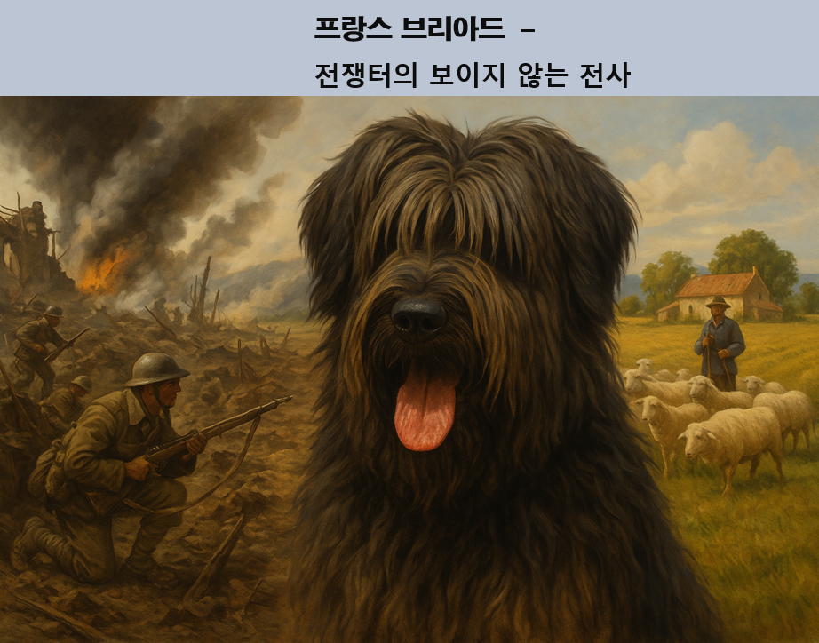 프랑스의 토종견 브리아드 이미지