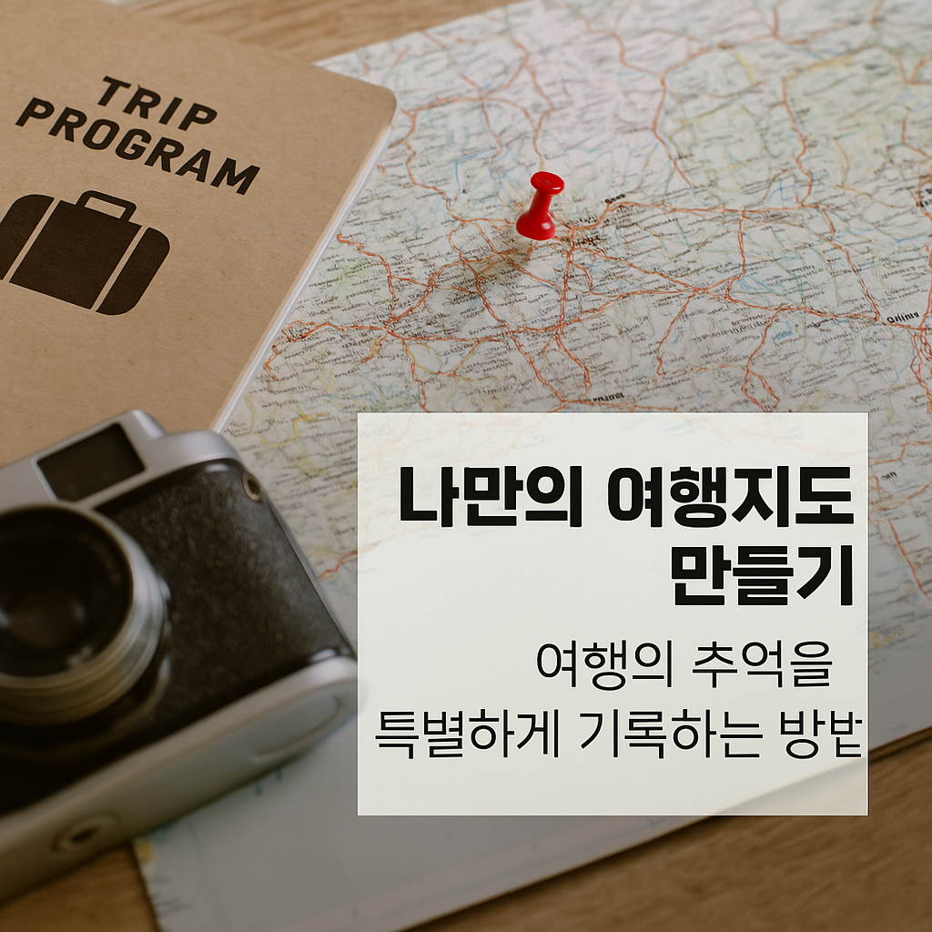 나만의 여행지도 만들기 &ndash; 여행의 추억을 특별하게 기록하는 방법