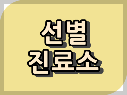 성남시 선별진료소