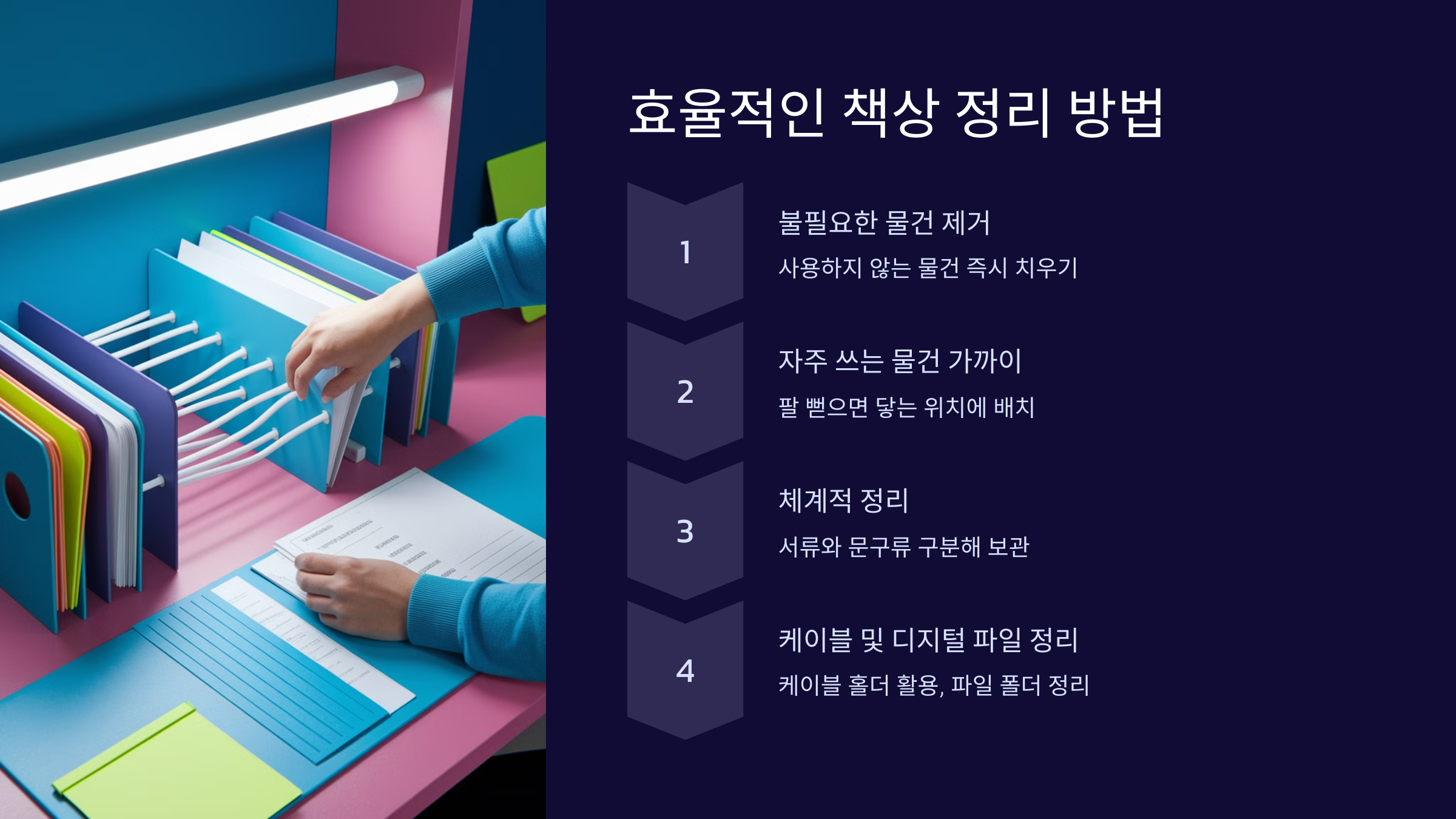 책상 정리 &amp; 공부 효율 높이는 꿀팁