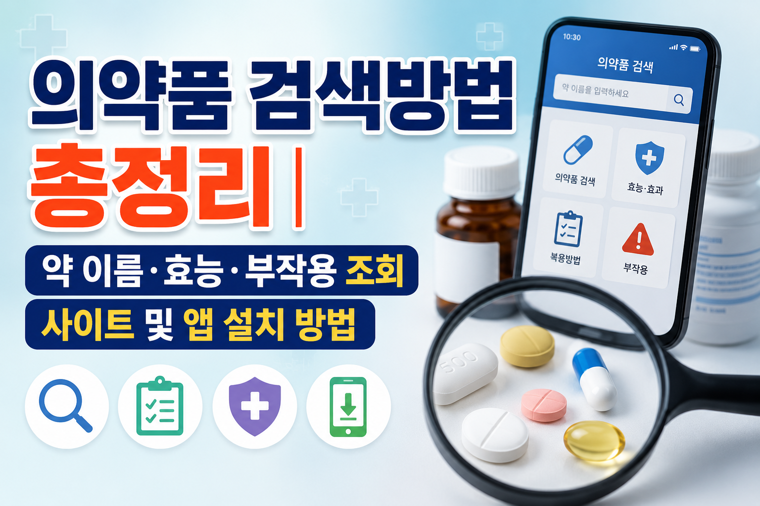 의약품 검색방법 총정리|약 이름·효능·부작용 조회 사이트 및 앱 설치 방법 관련 사진