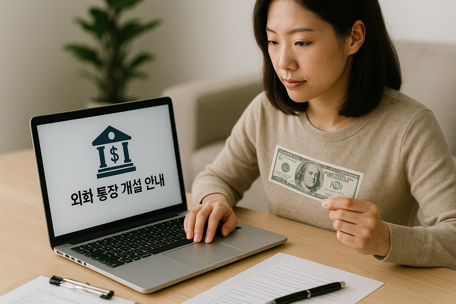 외화통장 개설과 활용 관련 사진