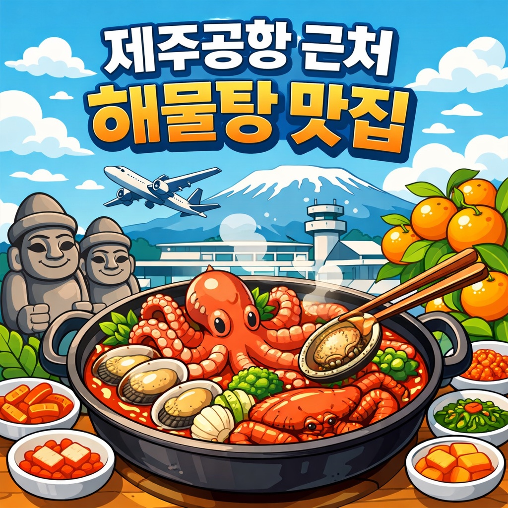 제주공항 정문 근처 해물탕 맛집 BEST 3