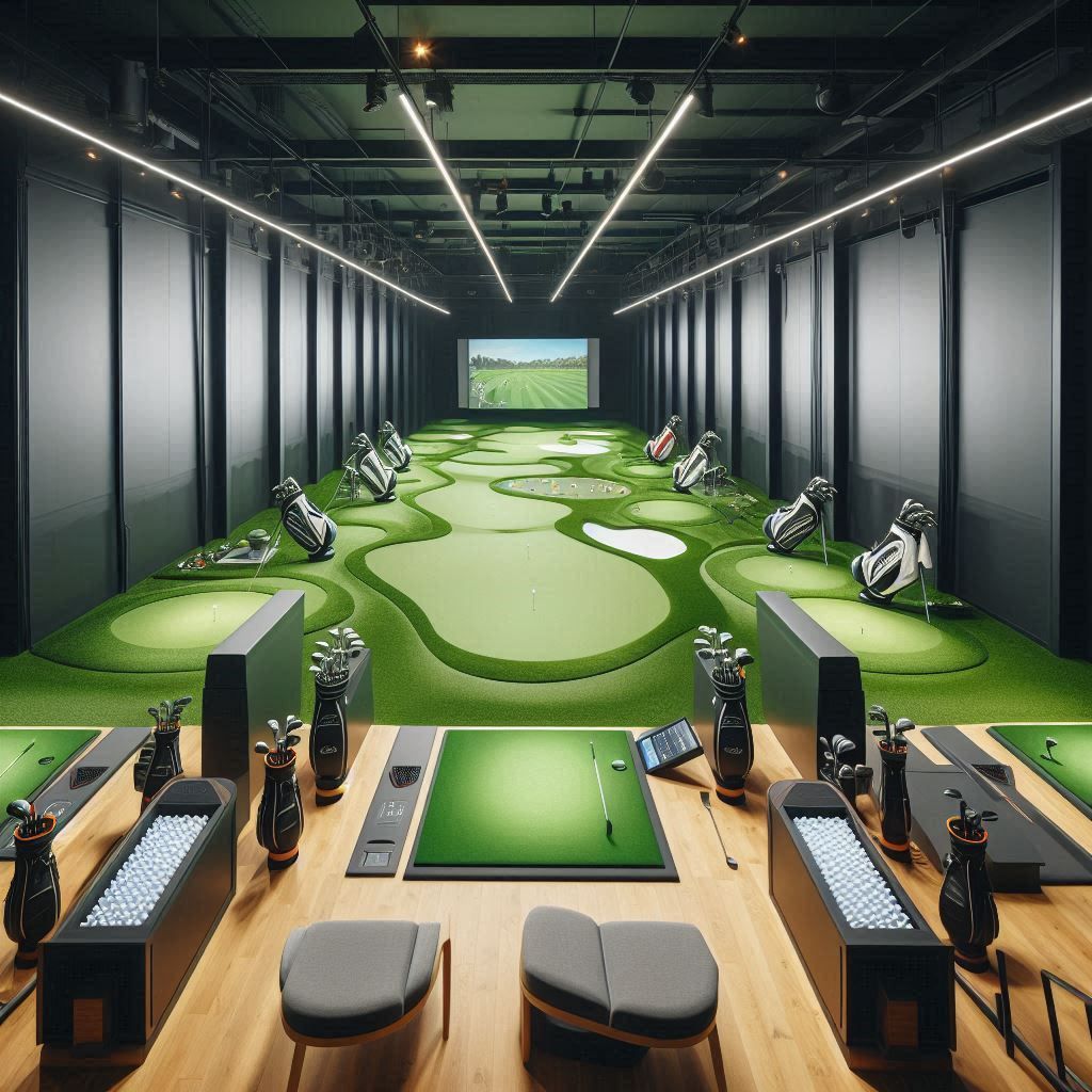 실내골프연습장 배경