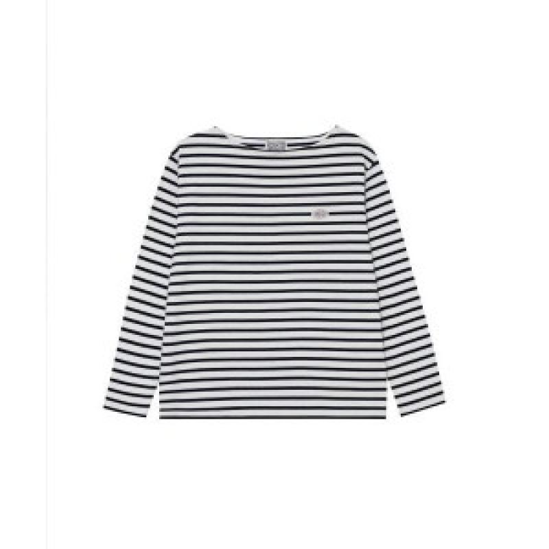 MARITHE FRANCOIS GIRBAUD BORDER STRIPE LONG SLEEVE