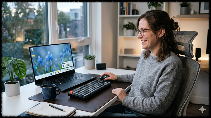 보안 설정이 완료되어 안전한 상태의 Windows 모습