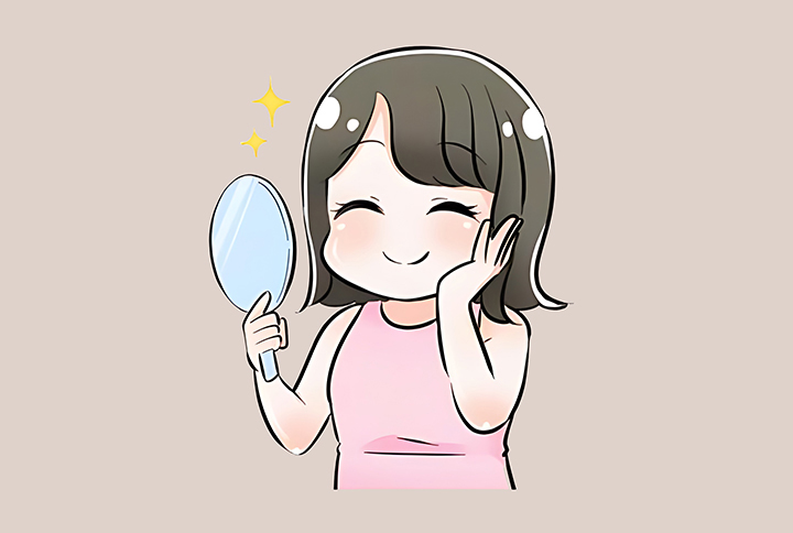 피부가-탄력적인-여성