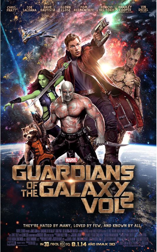 영화 가디언즈 오브 갤럭시2 포스터