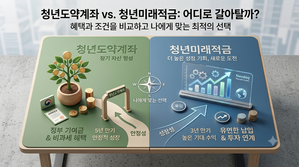 청년도약계좌vs청년미래적금(2030, 혜택비교)