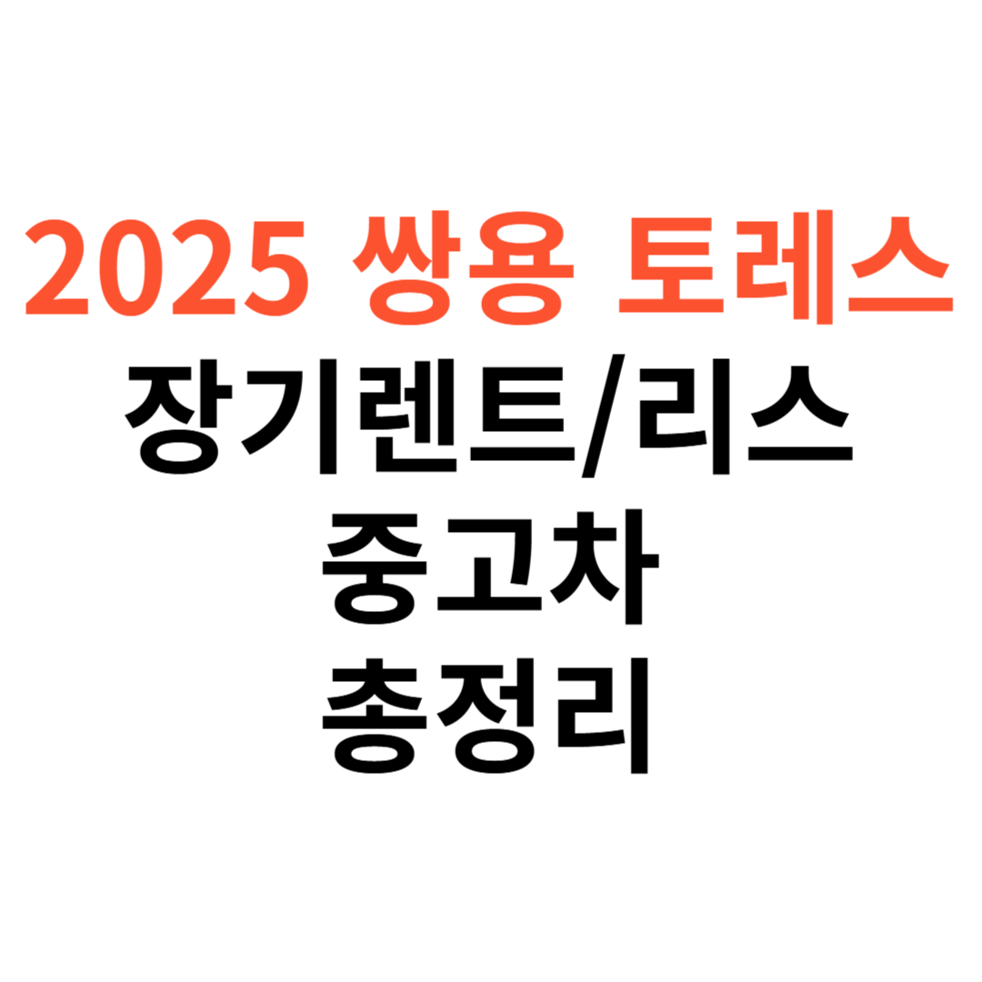 토레스 장기렌트