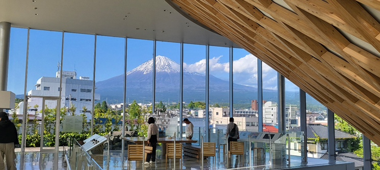 후지산 세계유산센터 전망대에서 본 후지산