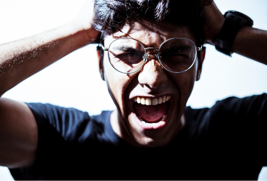 Angry, Shouting, Man image.