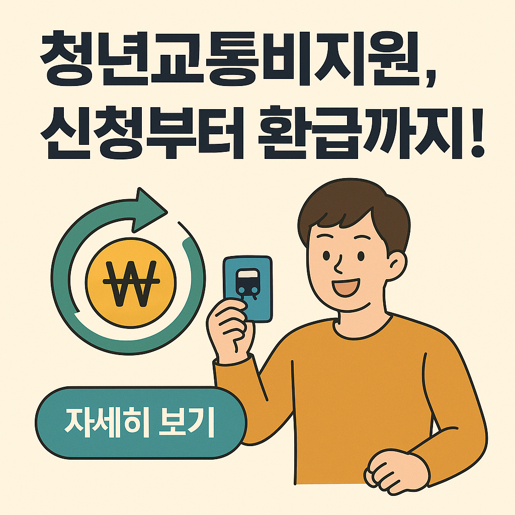 청년교통비지원, 신청만 해도 교통비 돌려받는 법