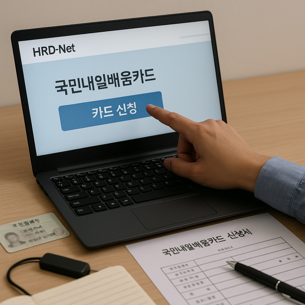 국민내일배움카드 신청 관련 사진