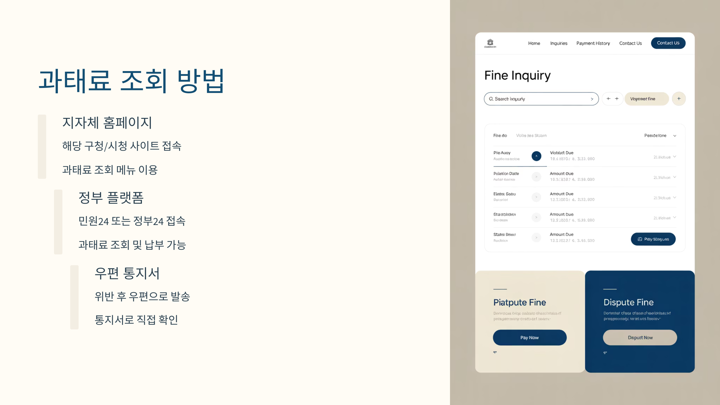 과태료 조회 방법