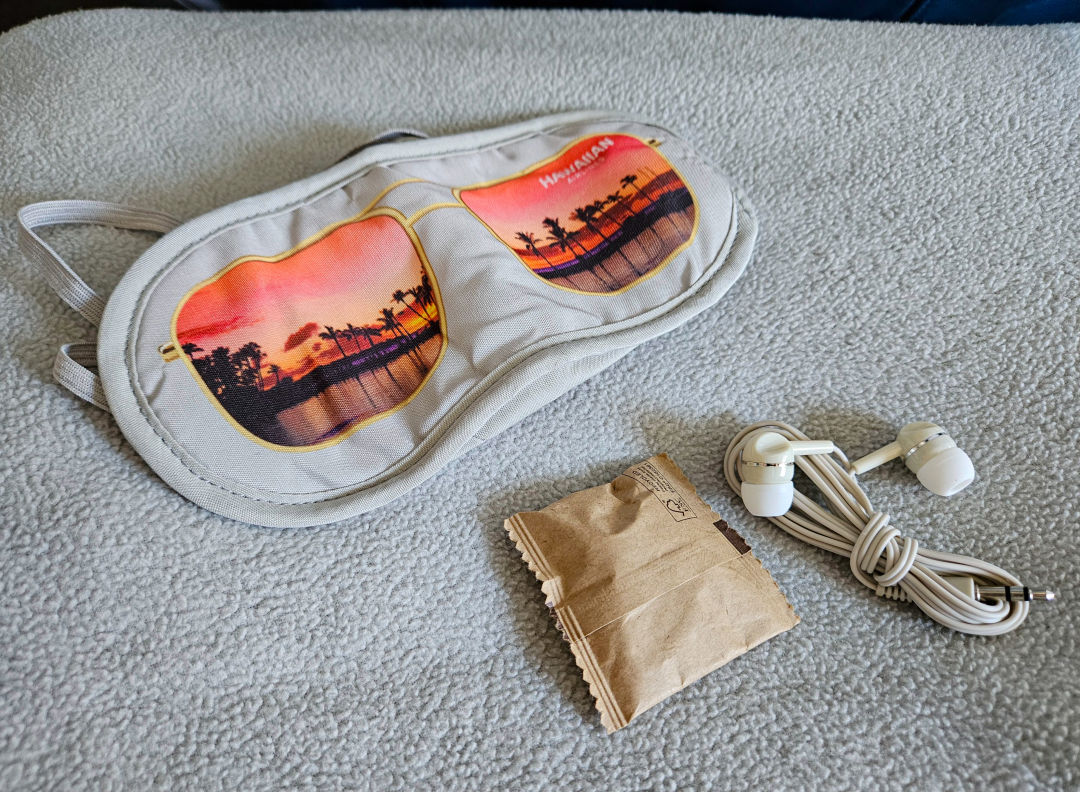 하와이안 항공 안대&#44; 이어폰