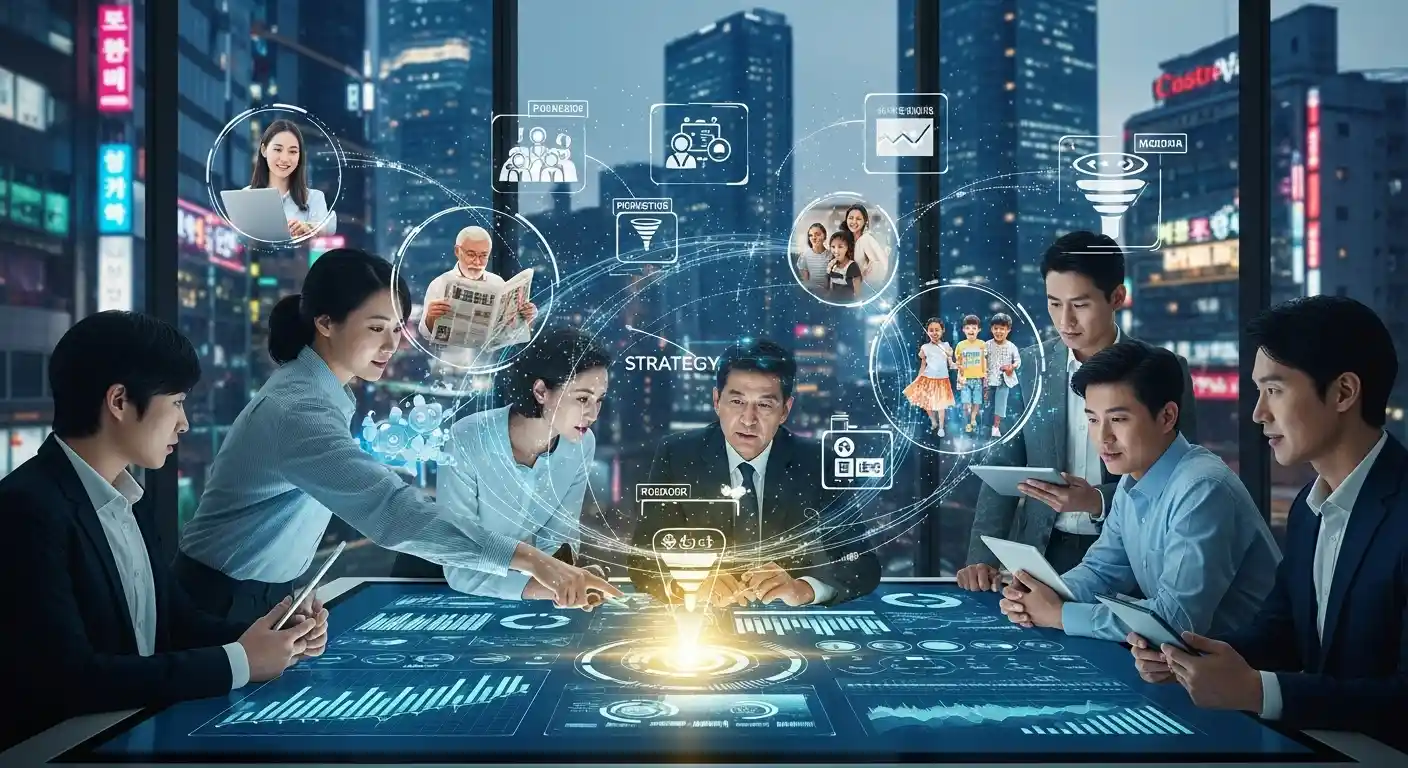 <img src="customer_data_insight_flow.webp" alt="기업이 고객 데이터를 분석해 개인화 전략을 수립하는 과정을 시각화한 이미지입니다. 이미지 입니다">