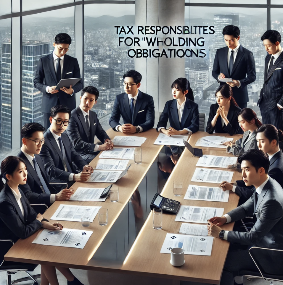 퇴직소득 원천징수 의무에 대해 논의하는 회의