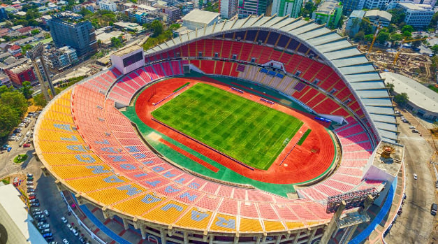 한국 태국 축구 태국경기장 태국 라차망갈라 국립경기장