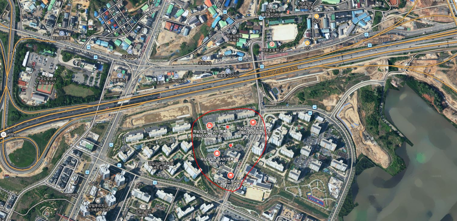 감일_행복주택_지도