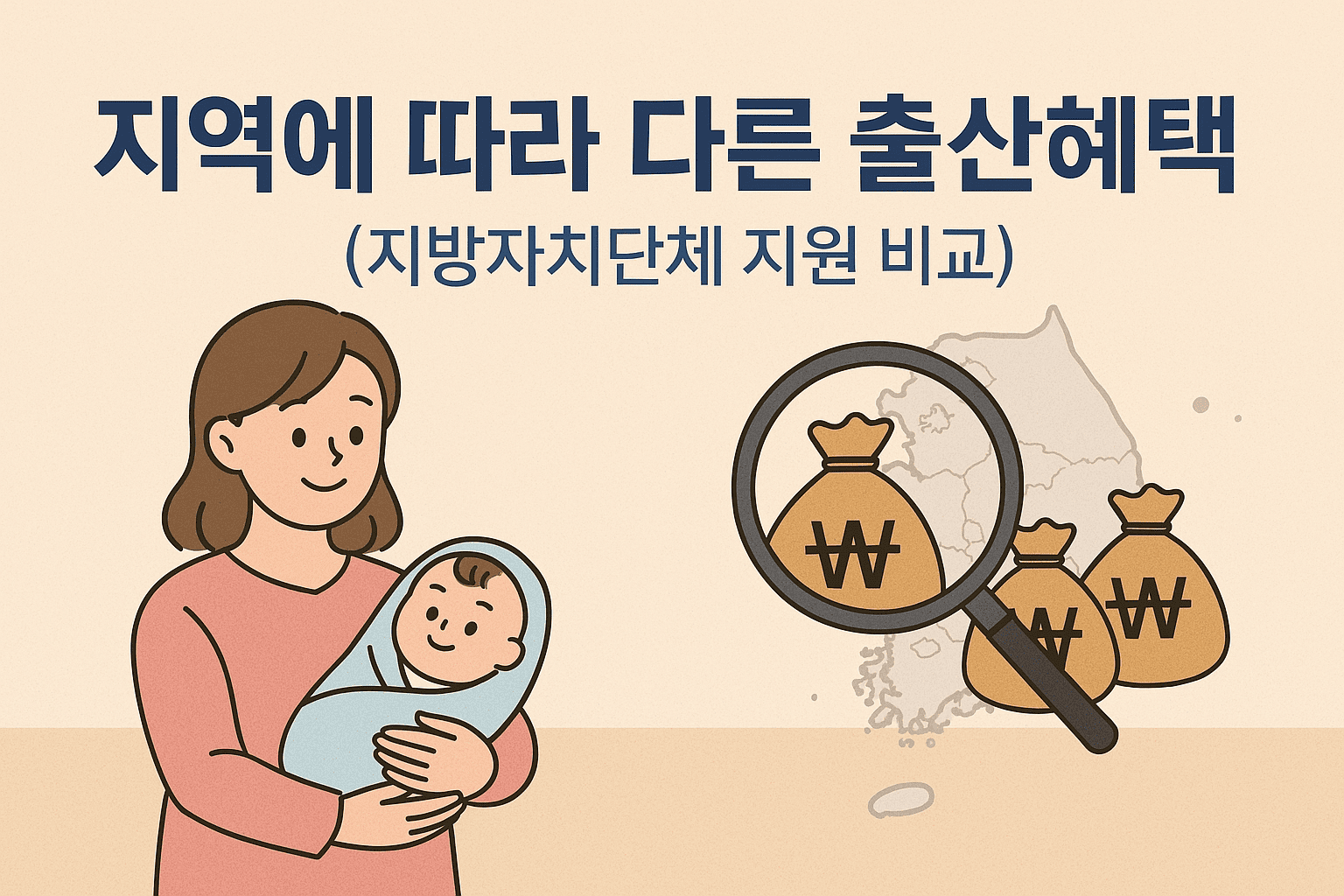 지역에 따라 다른 출산혜택