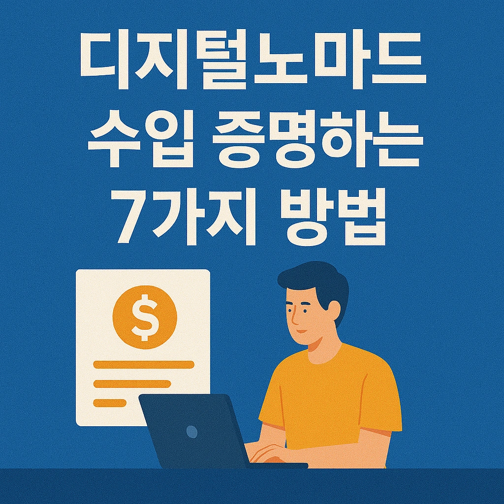 디지털노마드 수입 증명하는 7가지 방법