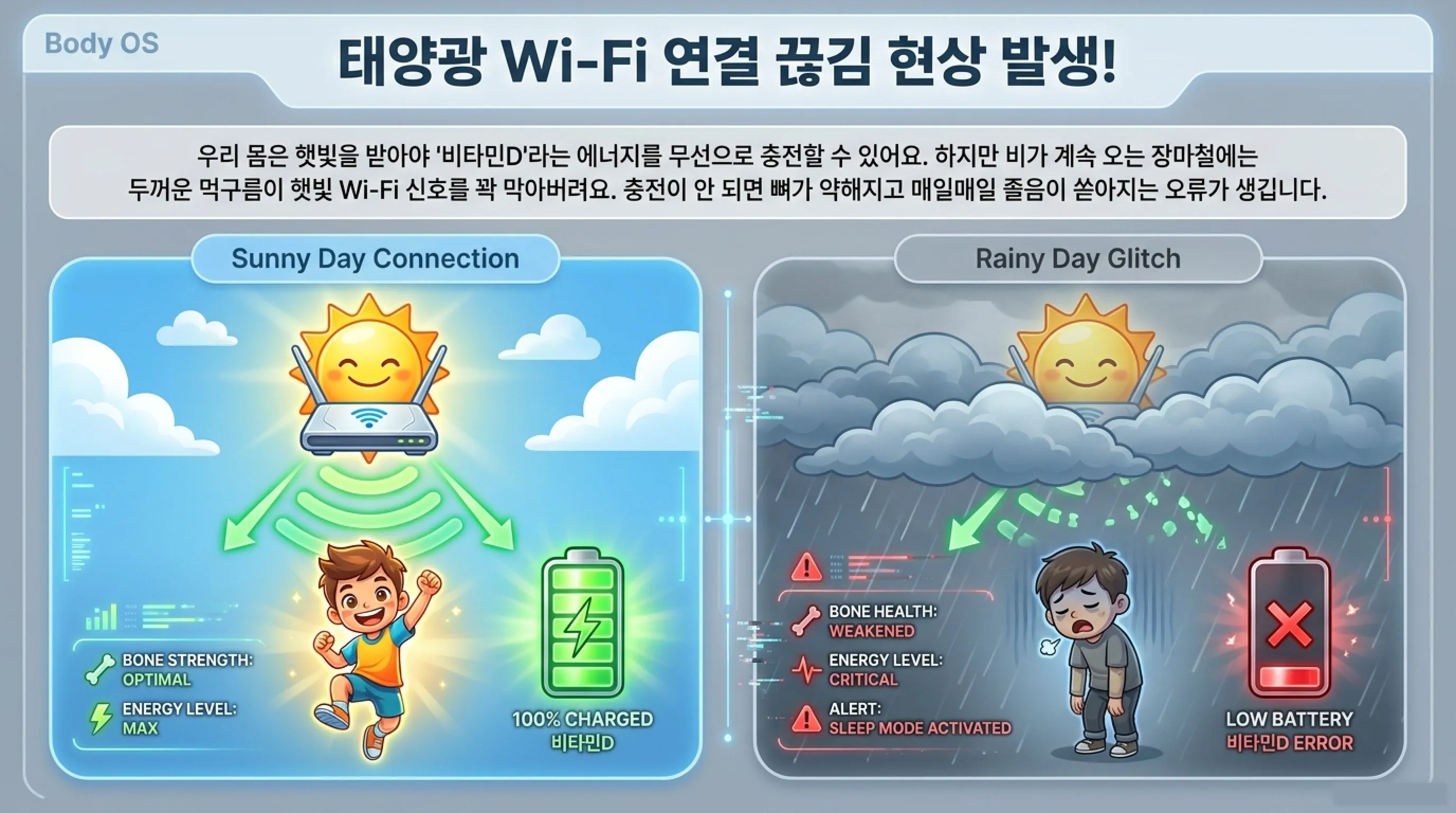 장마철 비타민D 부족 피하는 실전 대처법 5가지