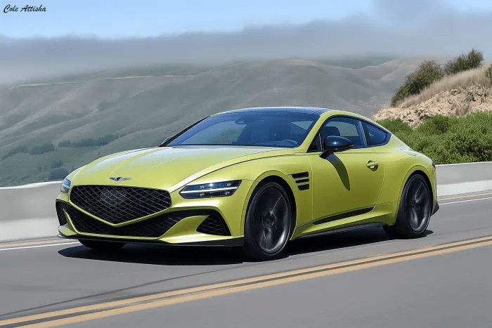 AI 기술로 제작된 제네시스 쿠페 예상도